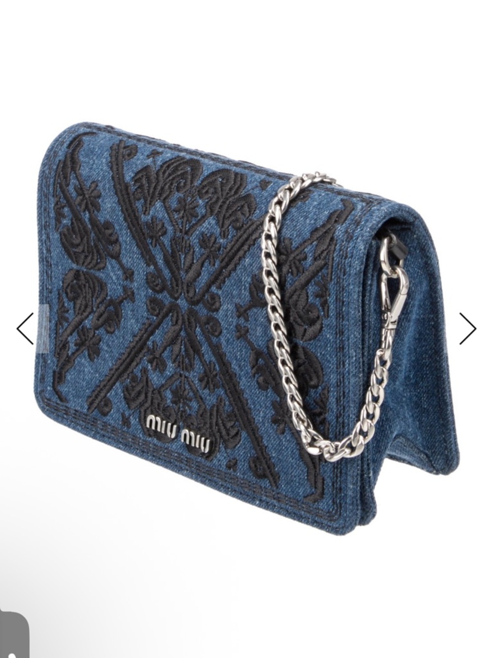Miu Miu Gorgeous very rare
Denim small bag with silver chain full set like New - Picture 3 of 14